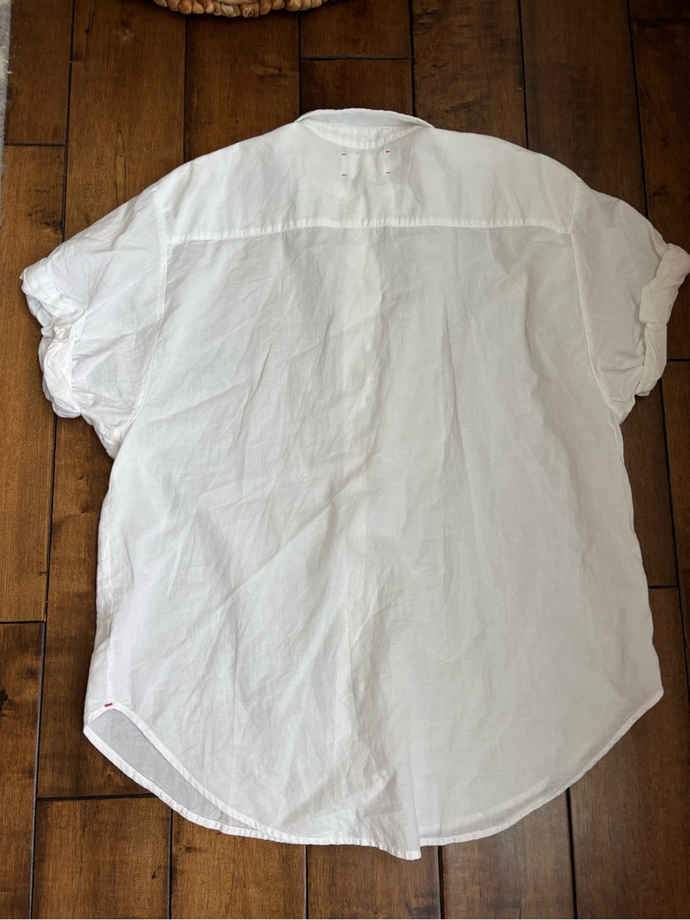 Xirena White Size Small Channing Cotton Shirt Short Sleeve - Picture 10 of 10